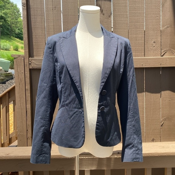 🌸H&M blue pin stripe blazer - Picture 9 of 13